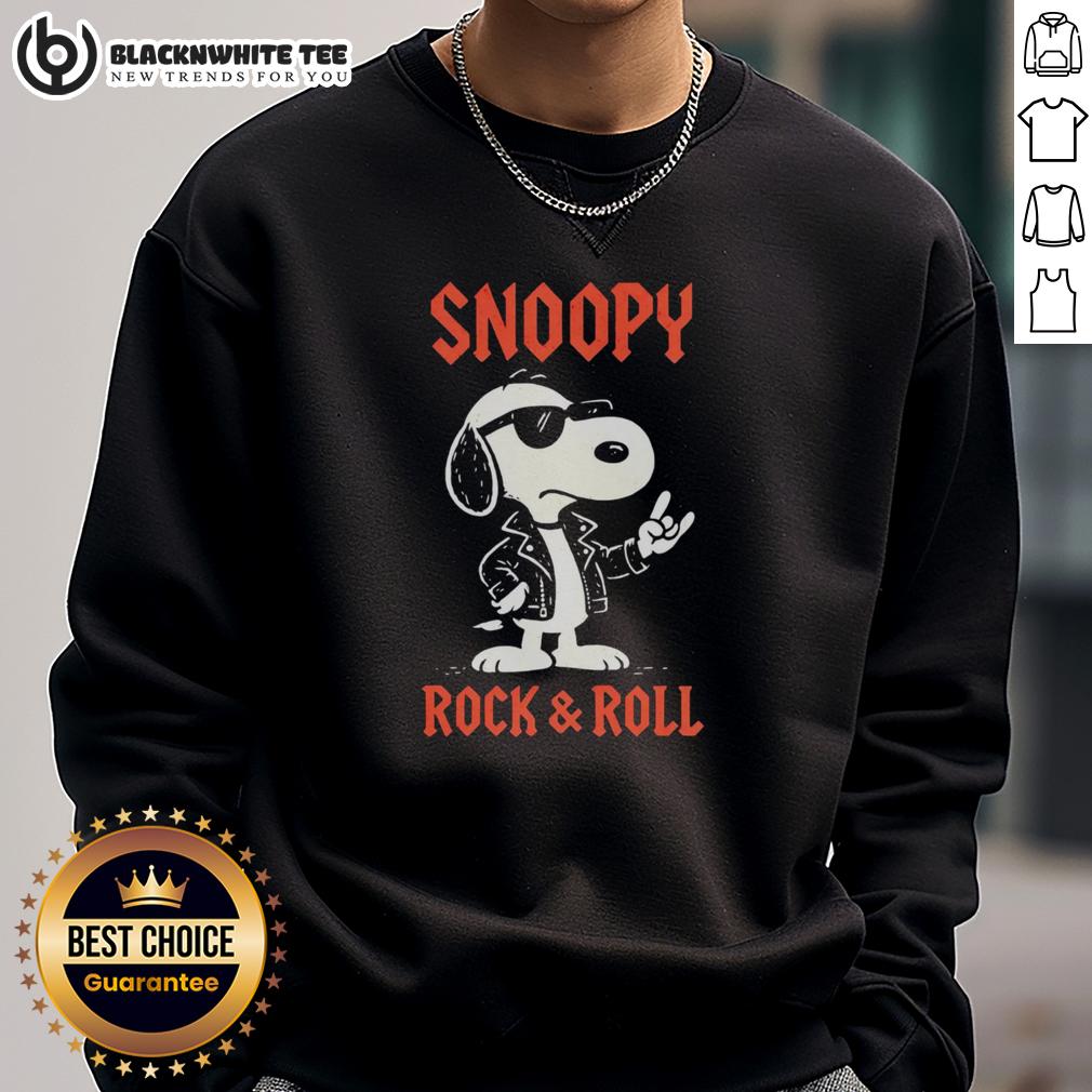 Official Snoopy Rock And Roll T-Shirt - Image 5