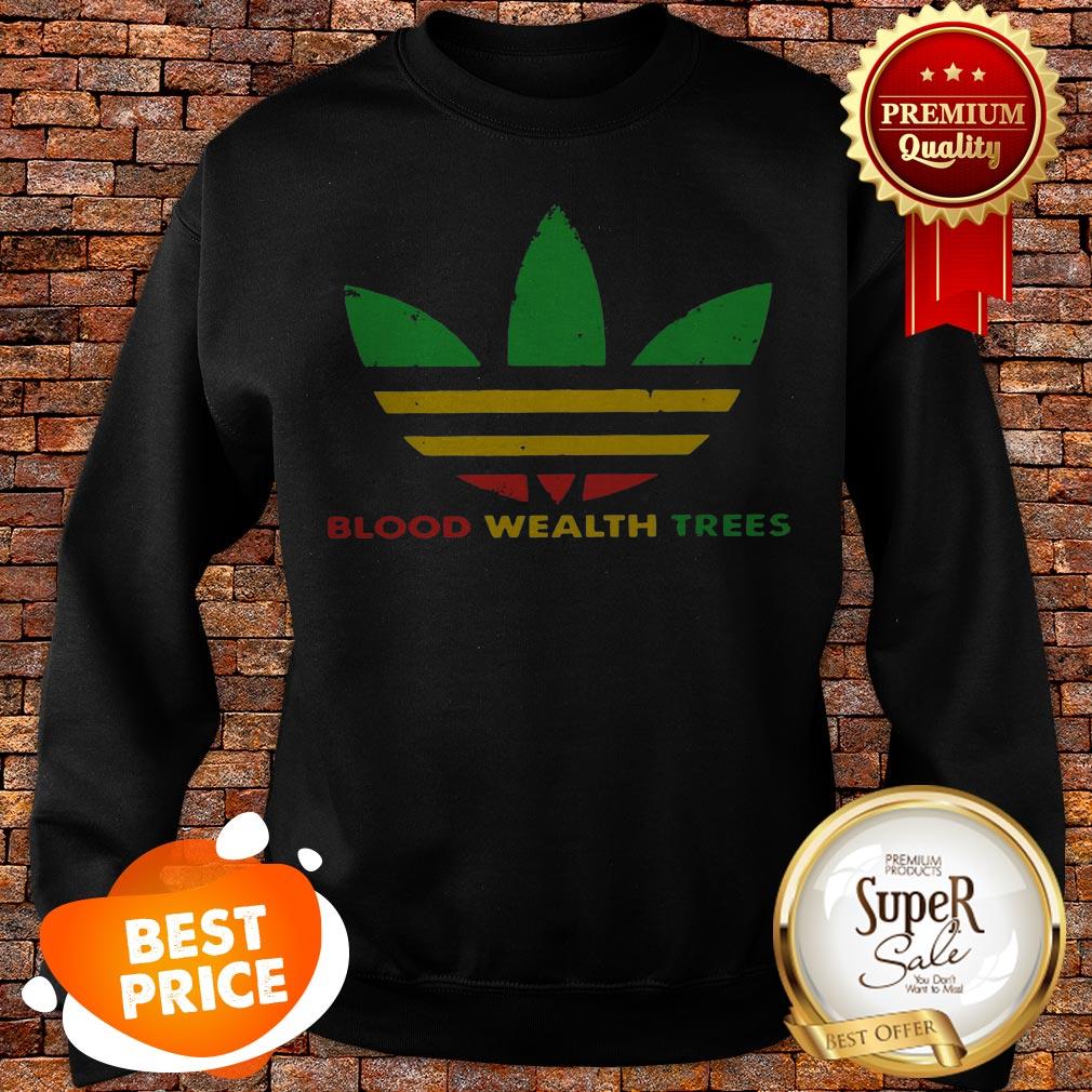 Nice Adidas Blood Wealth Trees Shirt - Image 3