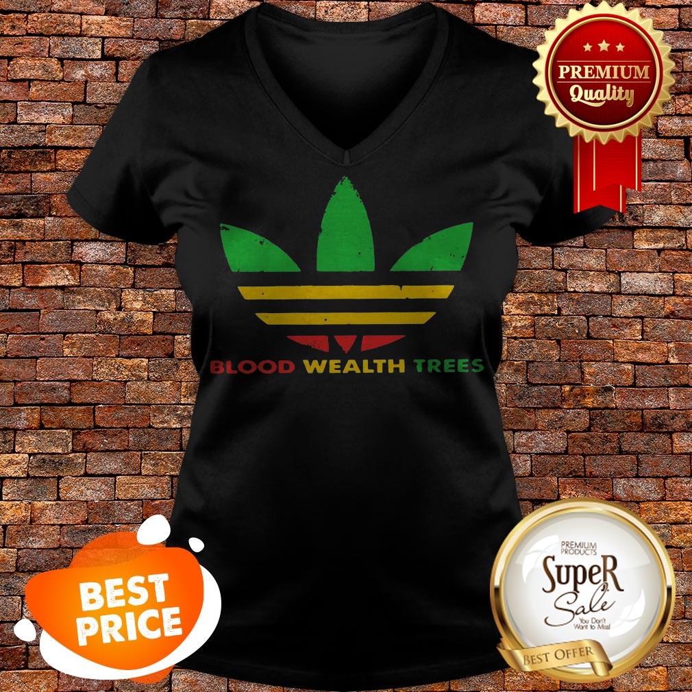Nice Adidas Blood Wealth Trees Shirt - Image 5