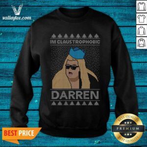 Alternative view of Pretty Im Claustrophobic Darren Ugly Christmas Shirt