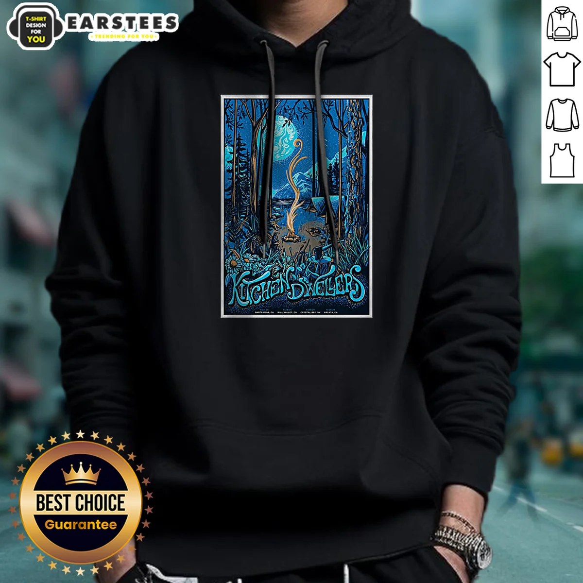 Hot Kitchen Dwellers Mill Valley CA 6 24 2026 Poster Shirt - Image 3