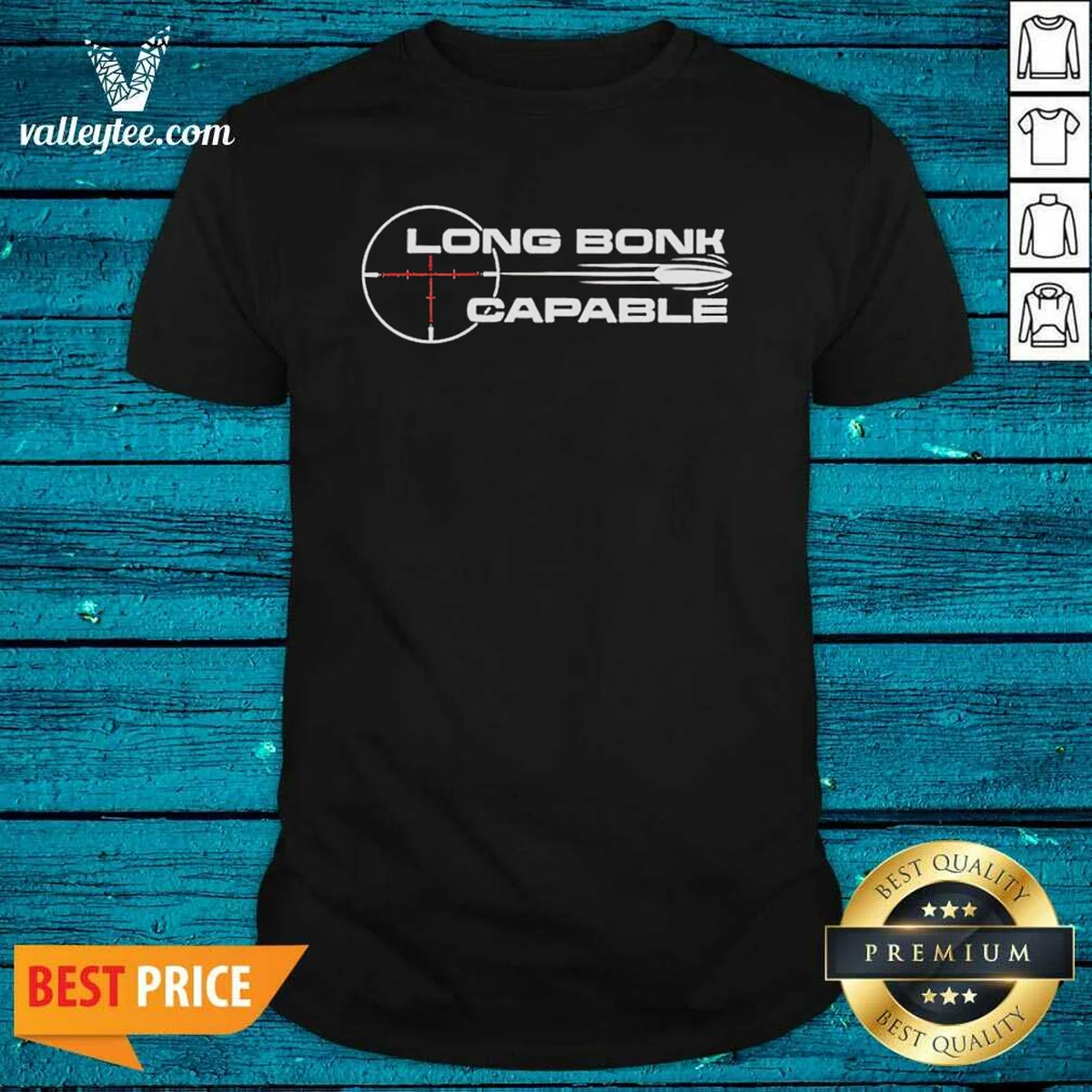 Nice Long Bonk Capable Sniper Rifle Bullet Trajectory Precision Target Shooting Shirt