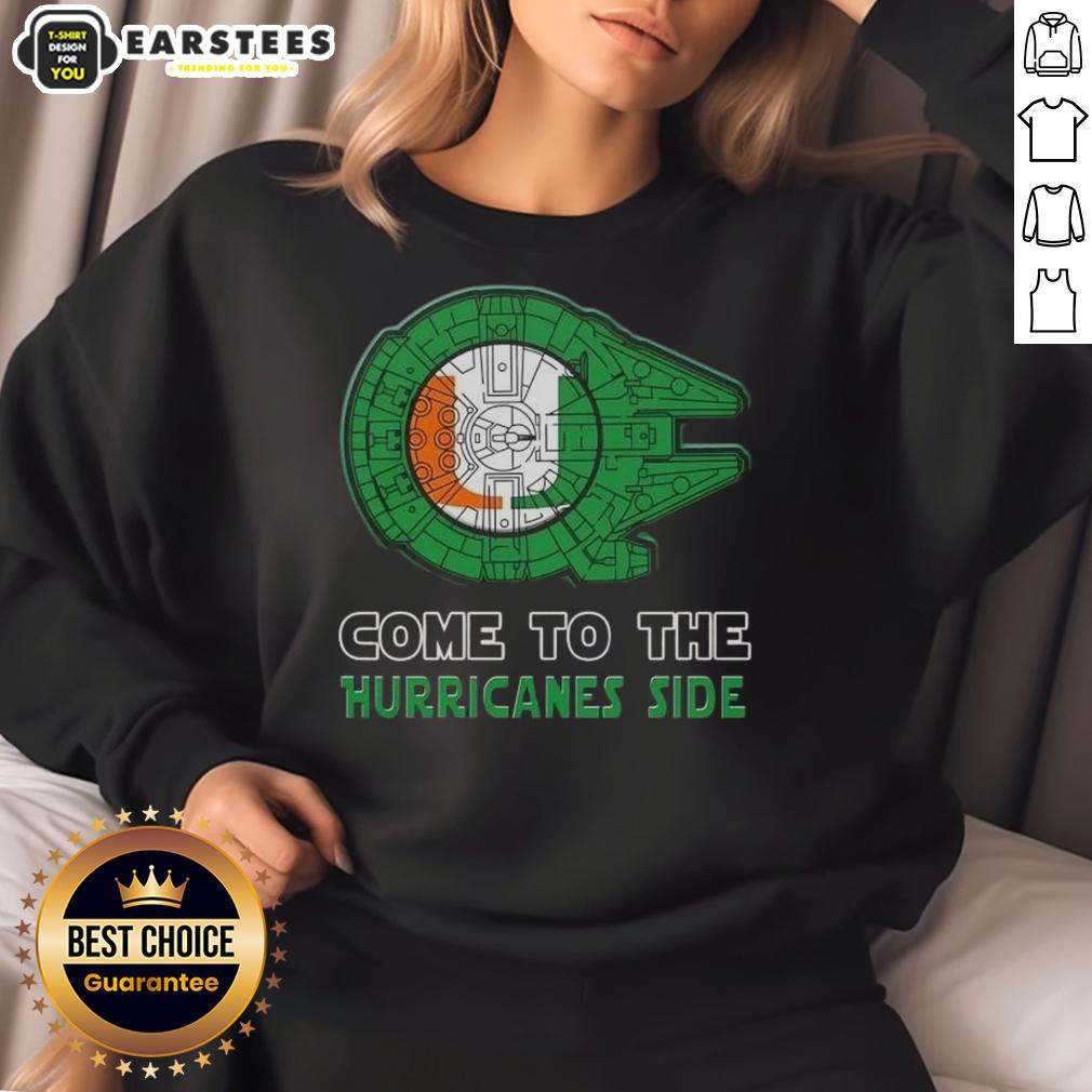 Premium Star Wars Come To The Miami Hurricanes Side T-Shirt - Image 5