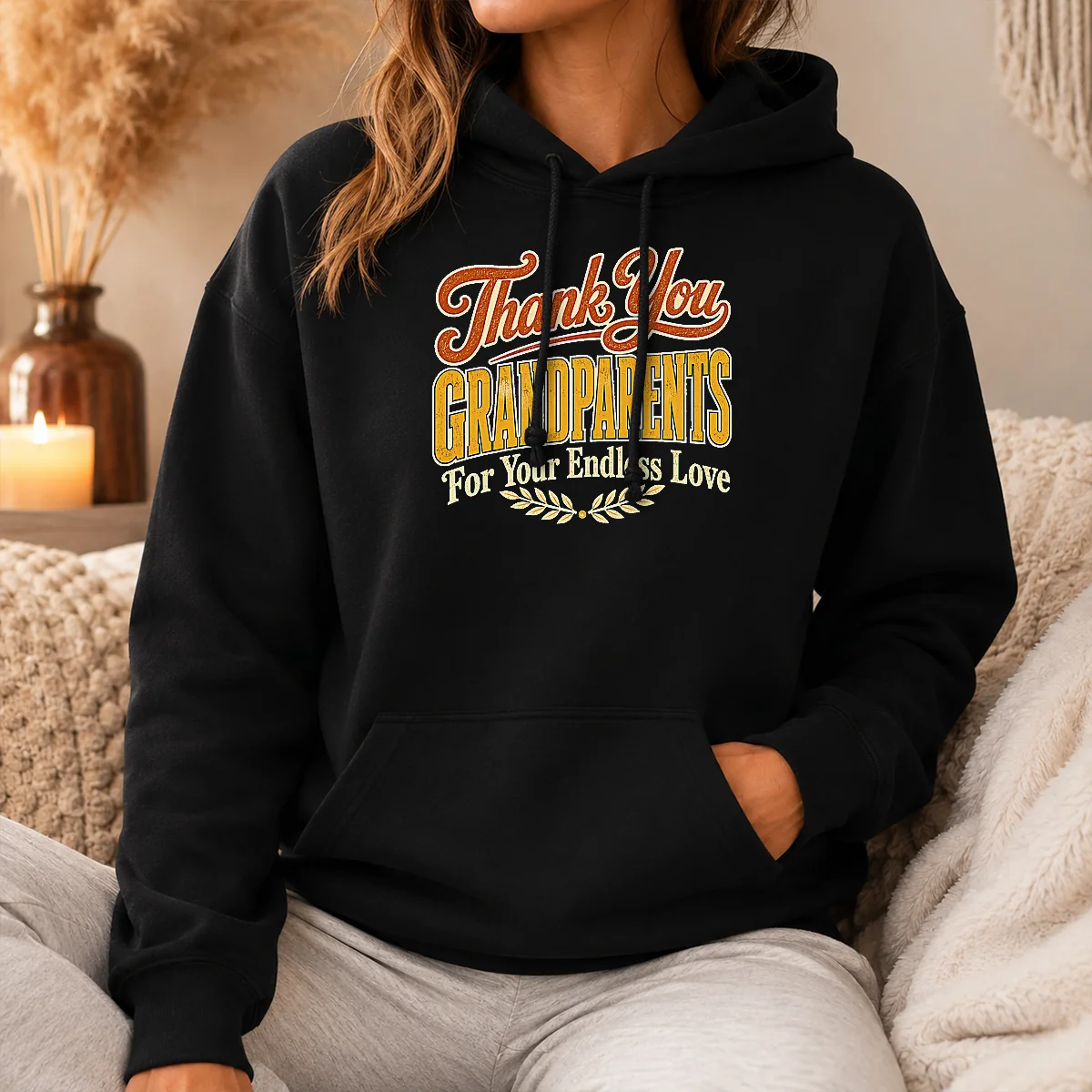 Hot Nice Grandparents Day Thank You Heartfelt Vector Shirt - Image 4