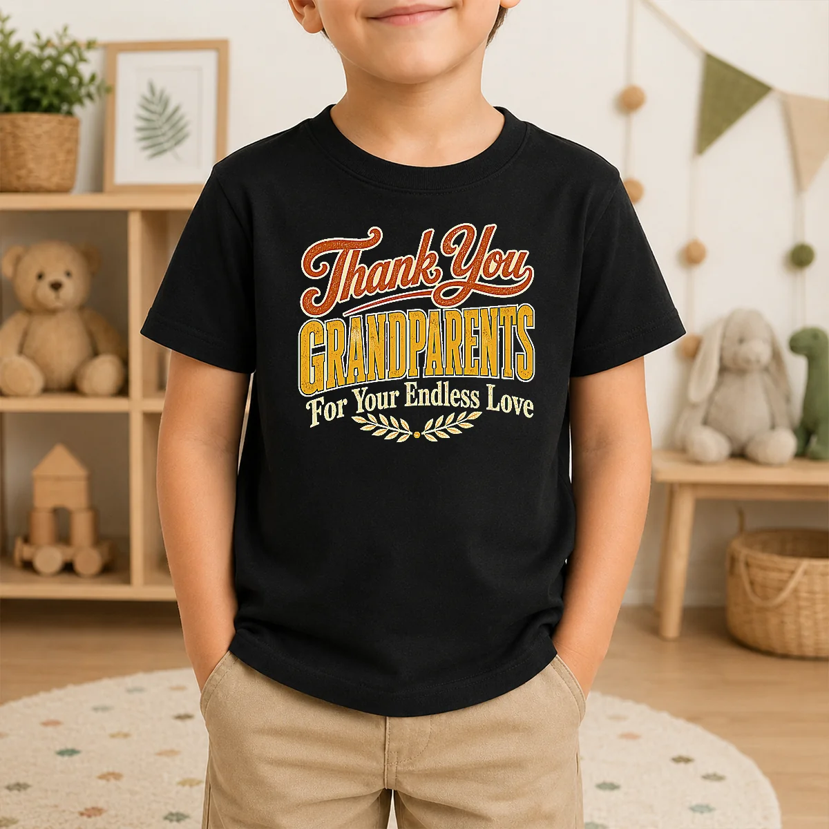 Hot Nice Grandparents Day Thank You Heartfelt Vector Shirt - Image 8