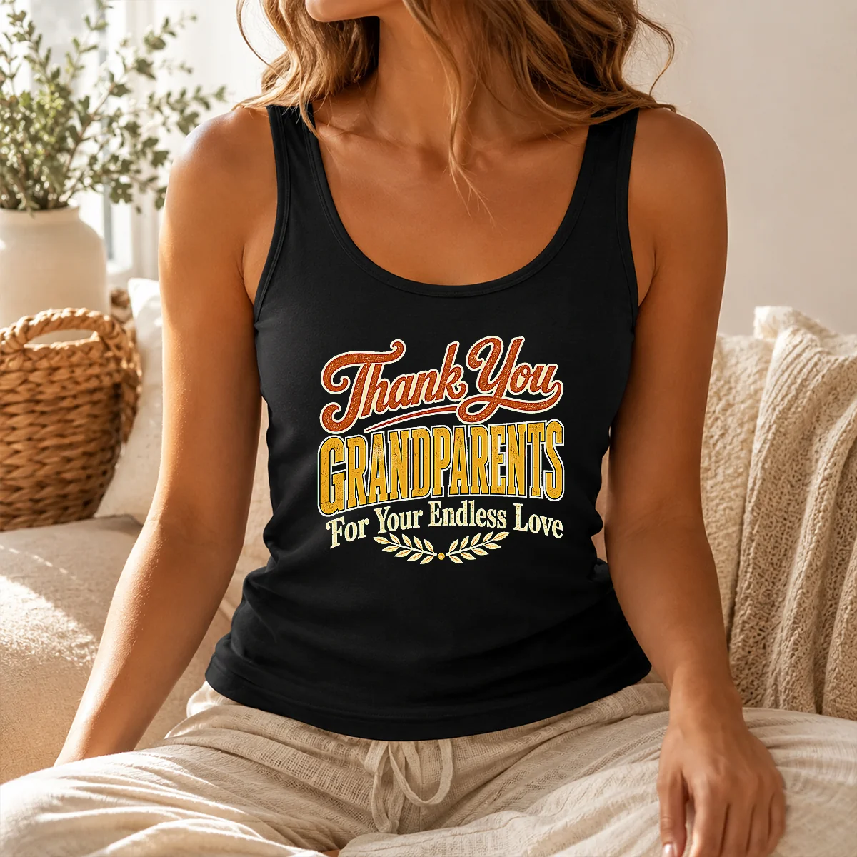 Hot Nice Grandparents Day Thank You Heartfelt Vector Shirt - Image 2