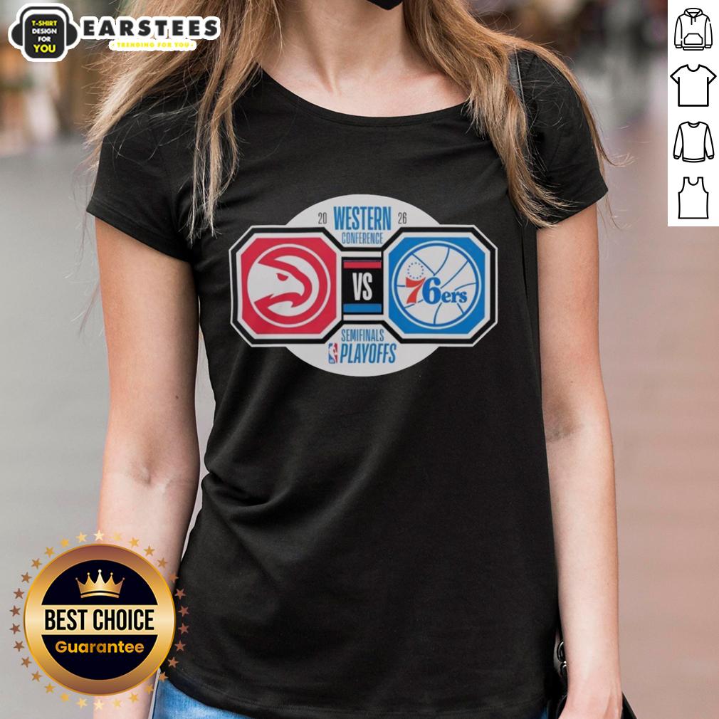 Awesome Atlanta Hawks Vs Philadelphia 76ers 2026 Nba Playoffs Western Conference Semifinals T-Shirt - Image 3