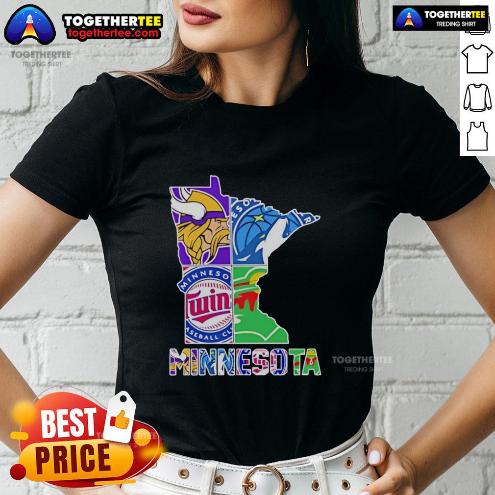 Good Minnesota Sports Teams Graphic Transfer State T-Shirt - Image 3