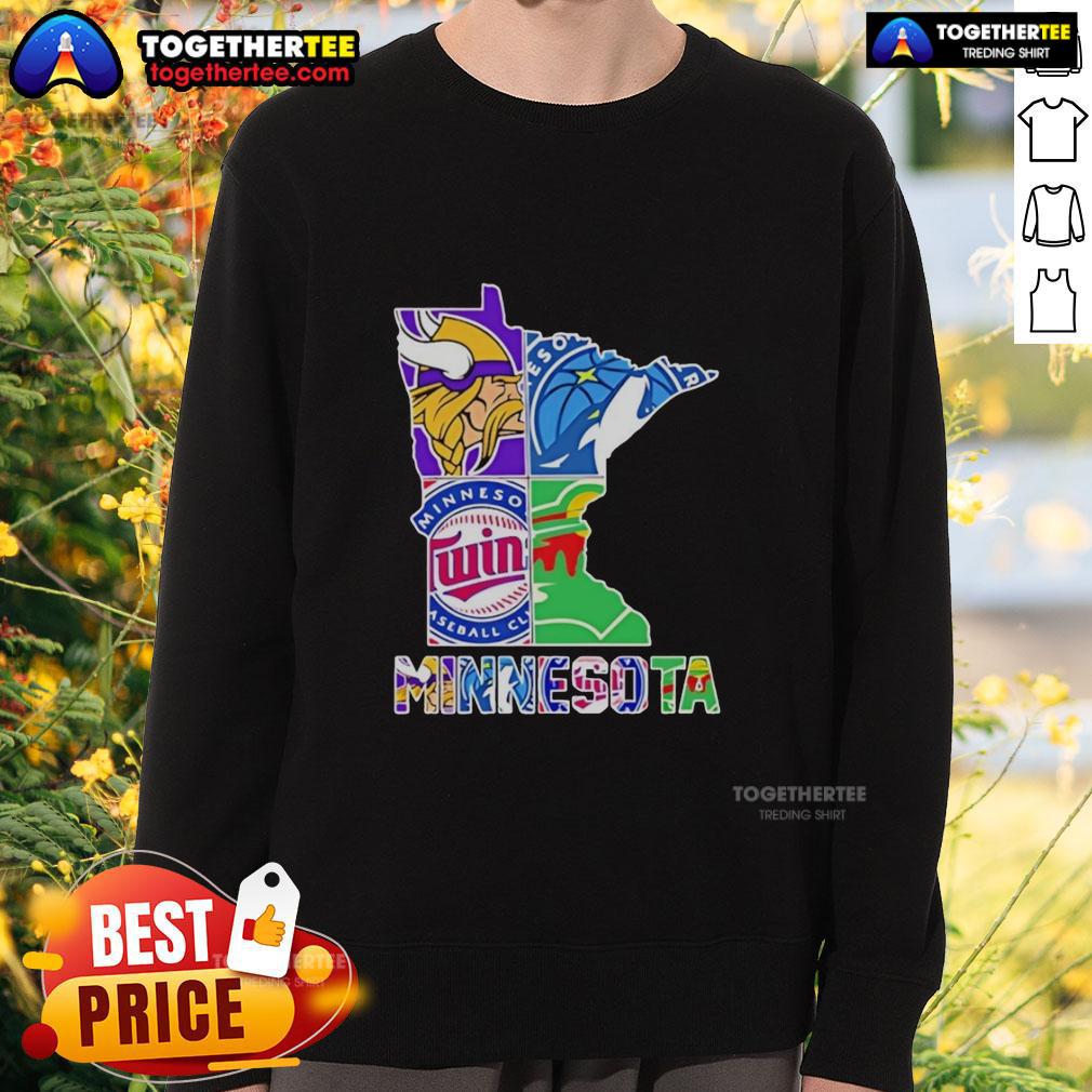 Good Minnesota Sports Teams Graphic Transfer State T-Shirt - Image 5