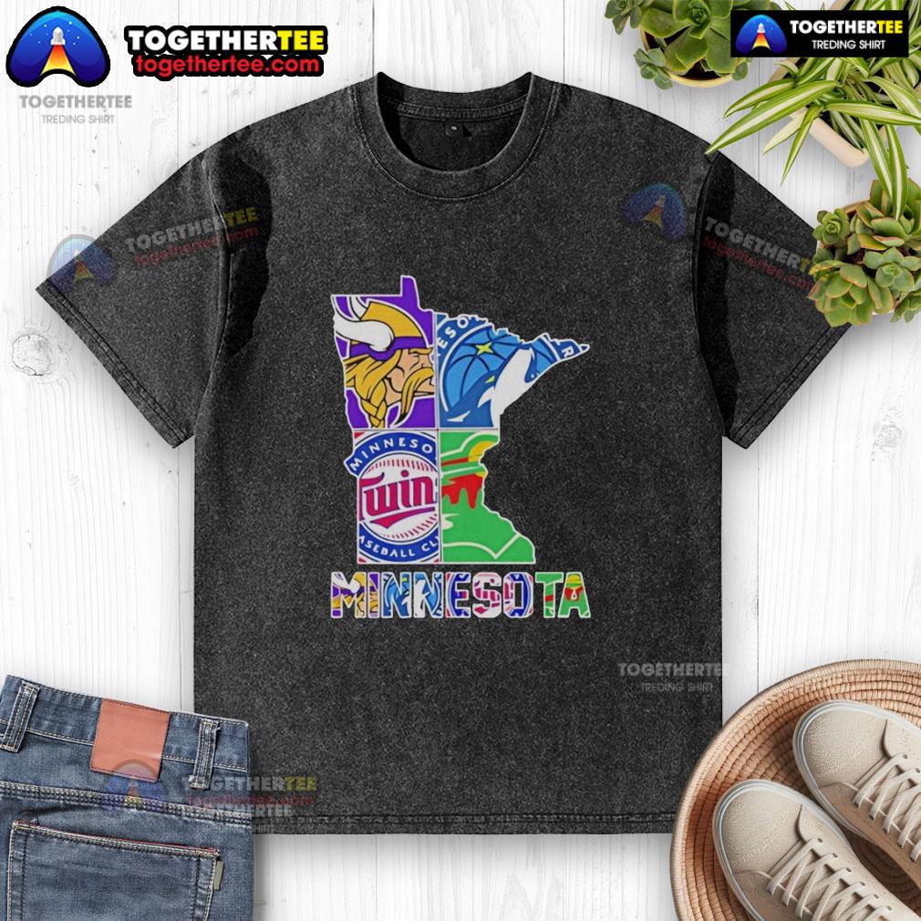 Good Minnesota Sports Teams Graphic Transfer State T-Shirt - Image 6