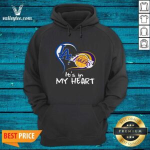 Alternative view of Sweet Los Angeles Raiders And Los Angeles Lakers Its In My Heart Shirt