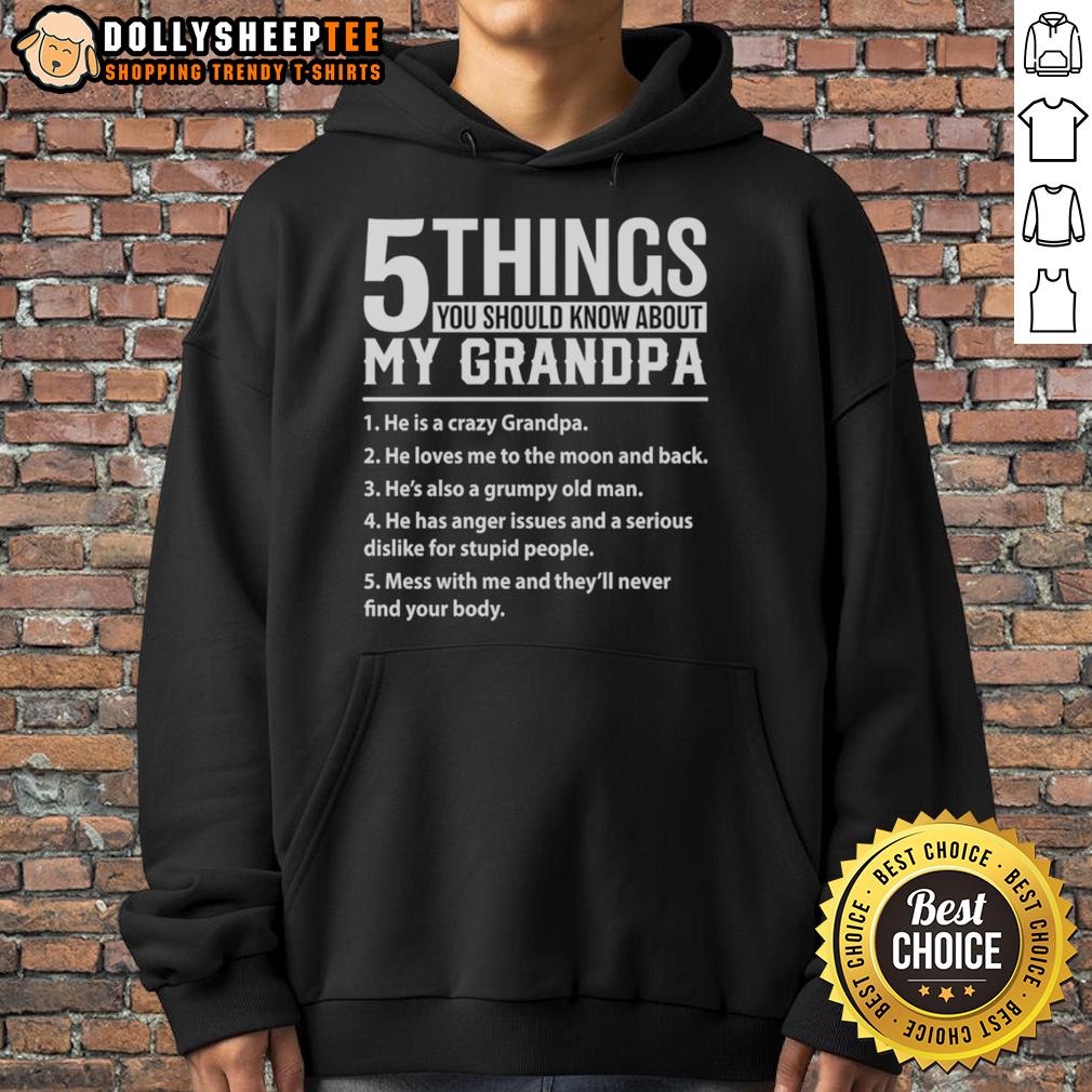 Original 5 Things You Should Know About My Grandpa T-Shirt - Image 2