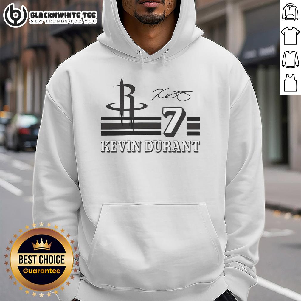 Top Kevin Durant Houston Rockets Signature Name And Number T-Shirt - Image 2
