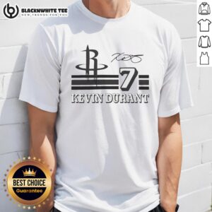 Top Kevin Durant Houston Rockets Signature Name And Number T-Shirt