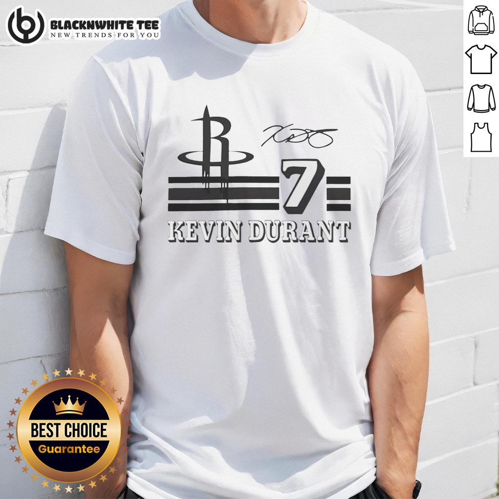 Top Kevin Durant Houston Rockets Signature Name And Number T-Shirt