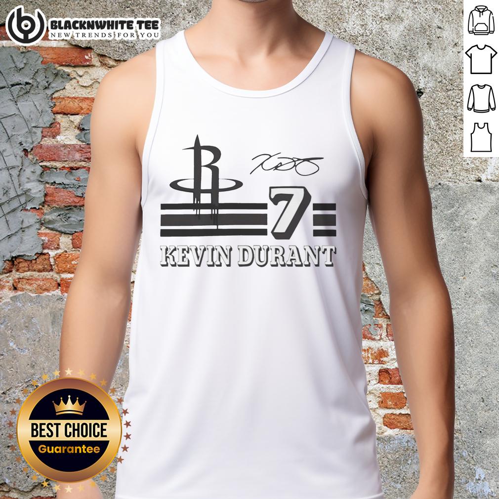 Top Kevin Durant Houston Rockets Signature Name And Number T-Shirt - Image 4