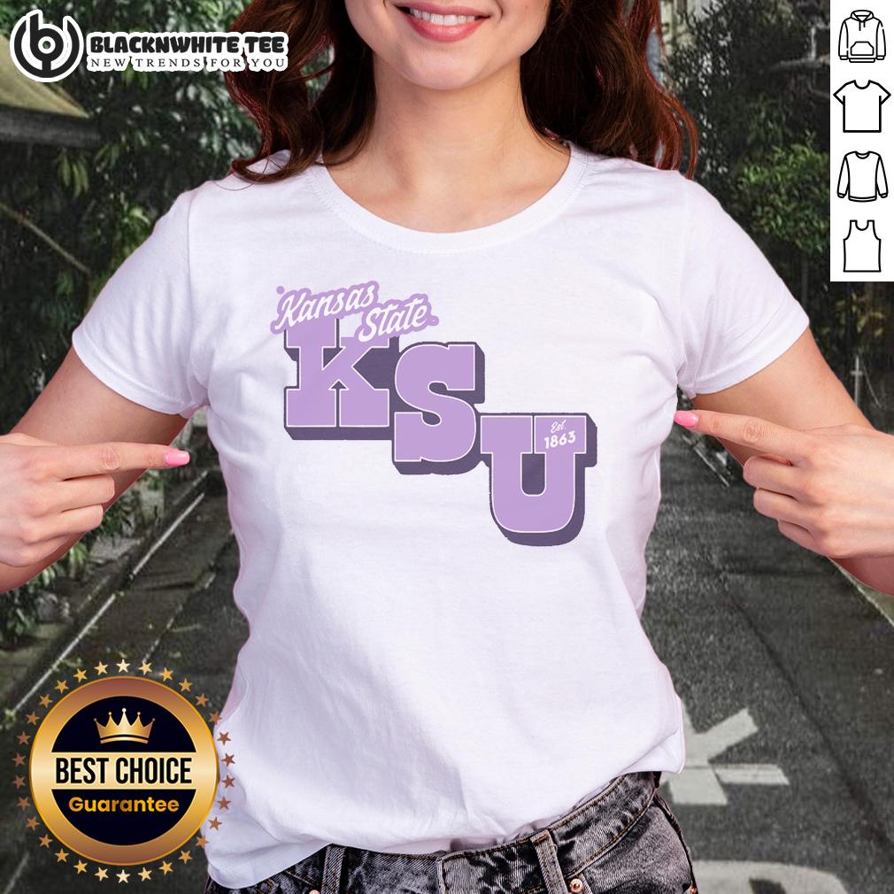 Top KSU Est 1863 Lavender Tee T-Shirt - Image 3