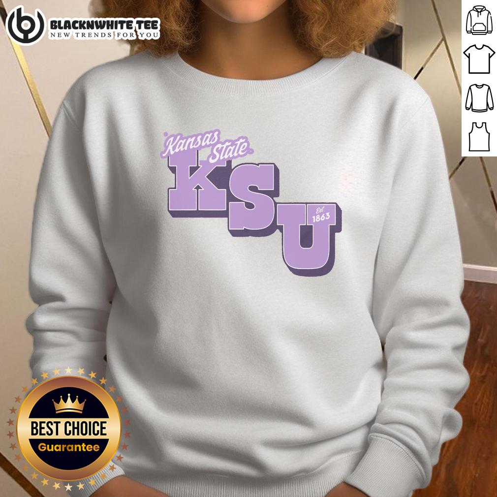Top KSU Est 1863 Lavender Tee T-Shirt - Image 5