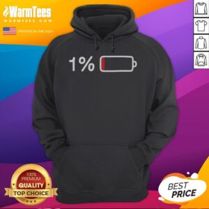 Alternative view of Nice Low Battery Warning Shirt