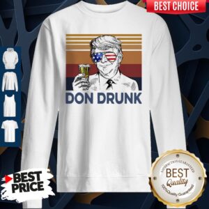 Alternative view of US Drink Don Drunk Donald Trump Independence Day Vintage Shirt