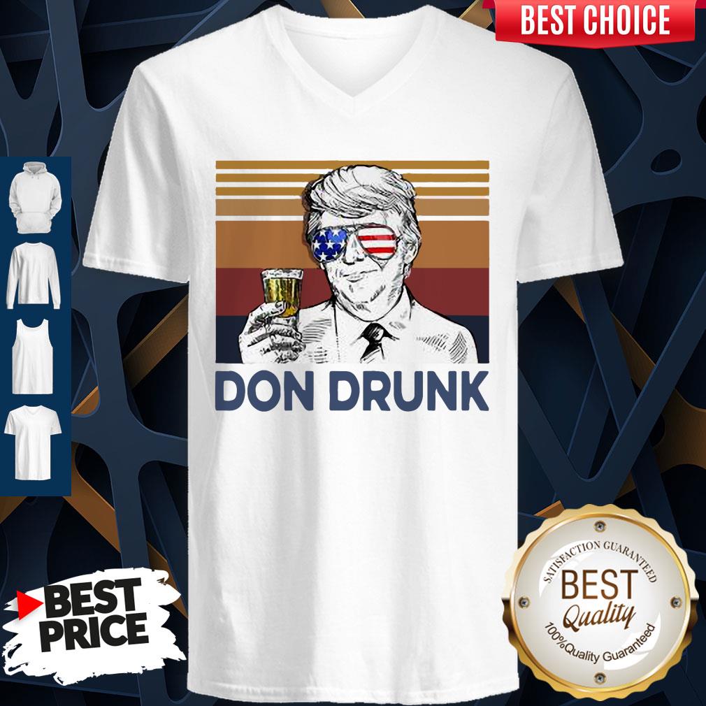 US Drink Don Drunk Donald Trump Independence Day Vintage Shirt - Image 4