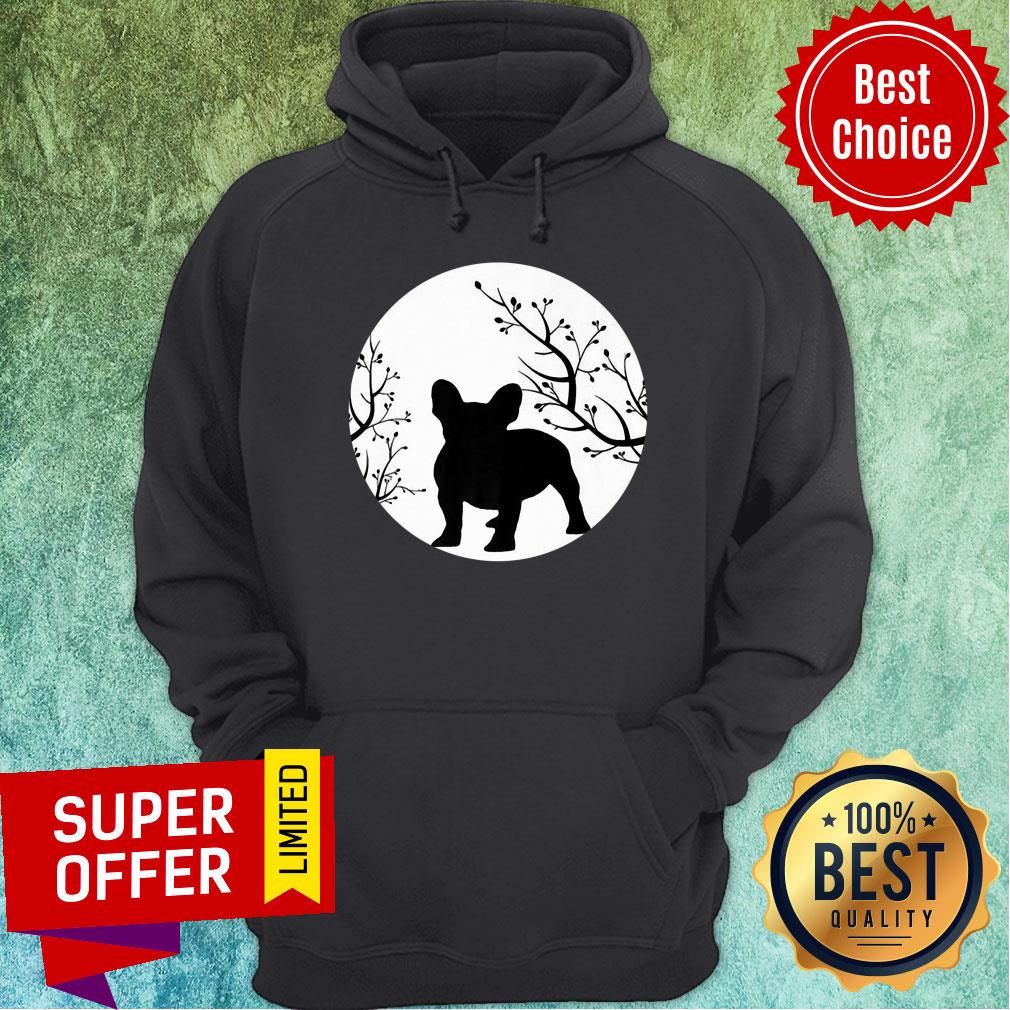 French Bulldog Dog Full Moon Howl Funny Frenchie Lover Shirt - Image 2