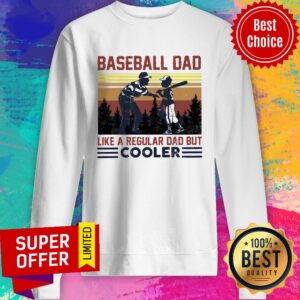 Alternative view of Official Baseball Dad Like A Regular Dad But Cooler Vintage Shirt