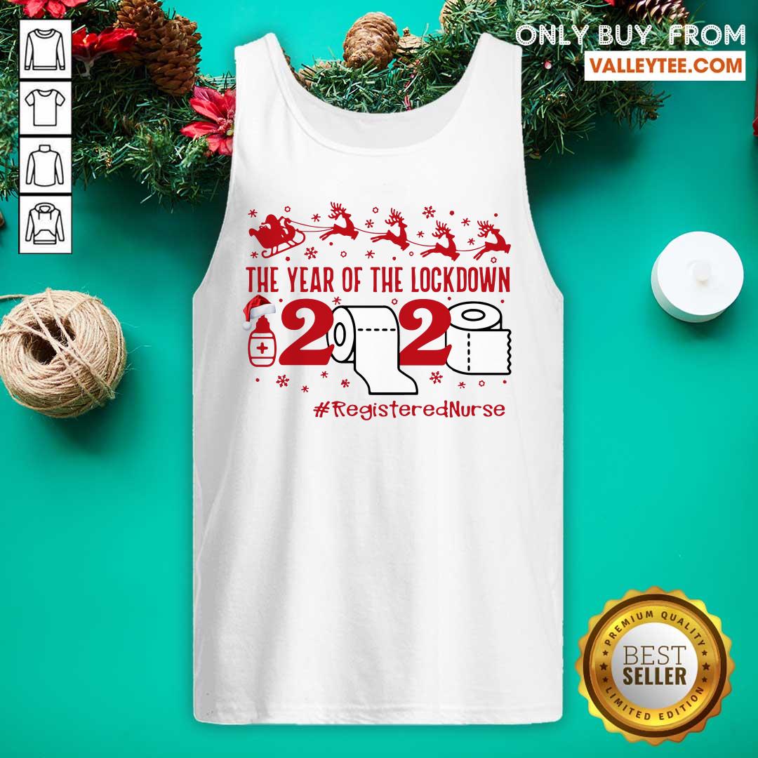 Pretty The Year Of The Lockdown 2020 #RegisteredNurse Ugly Christmas Shirt - Image 5