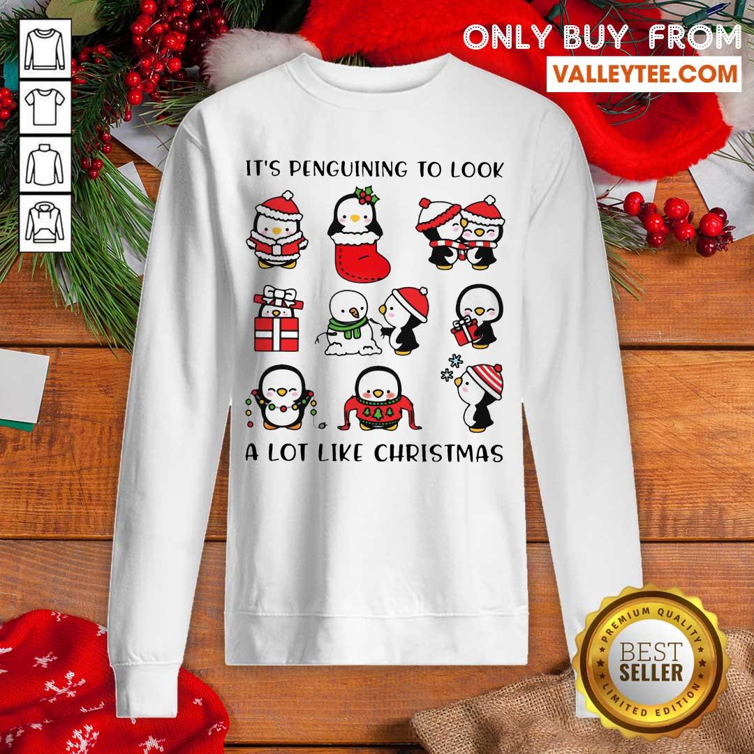 Pro Penguins Its Penguining To Look A Lot Like Christmas Shirt - Image 2