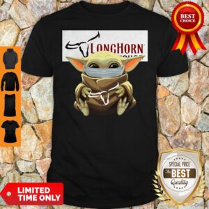 Nice Baby Yoda Mask Hug Longhorn Steakhouse Shirt