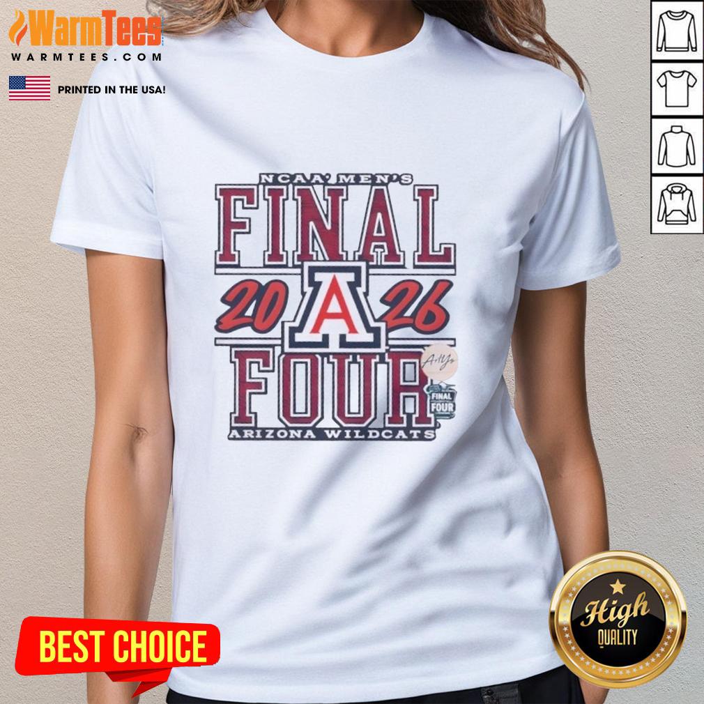 Good 2026 Ncaa Men's Final Four Arizona Wildcats Basketball Graphic T-Shirt - Image 3