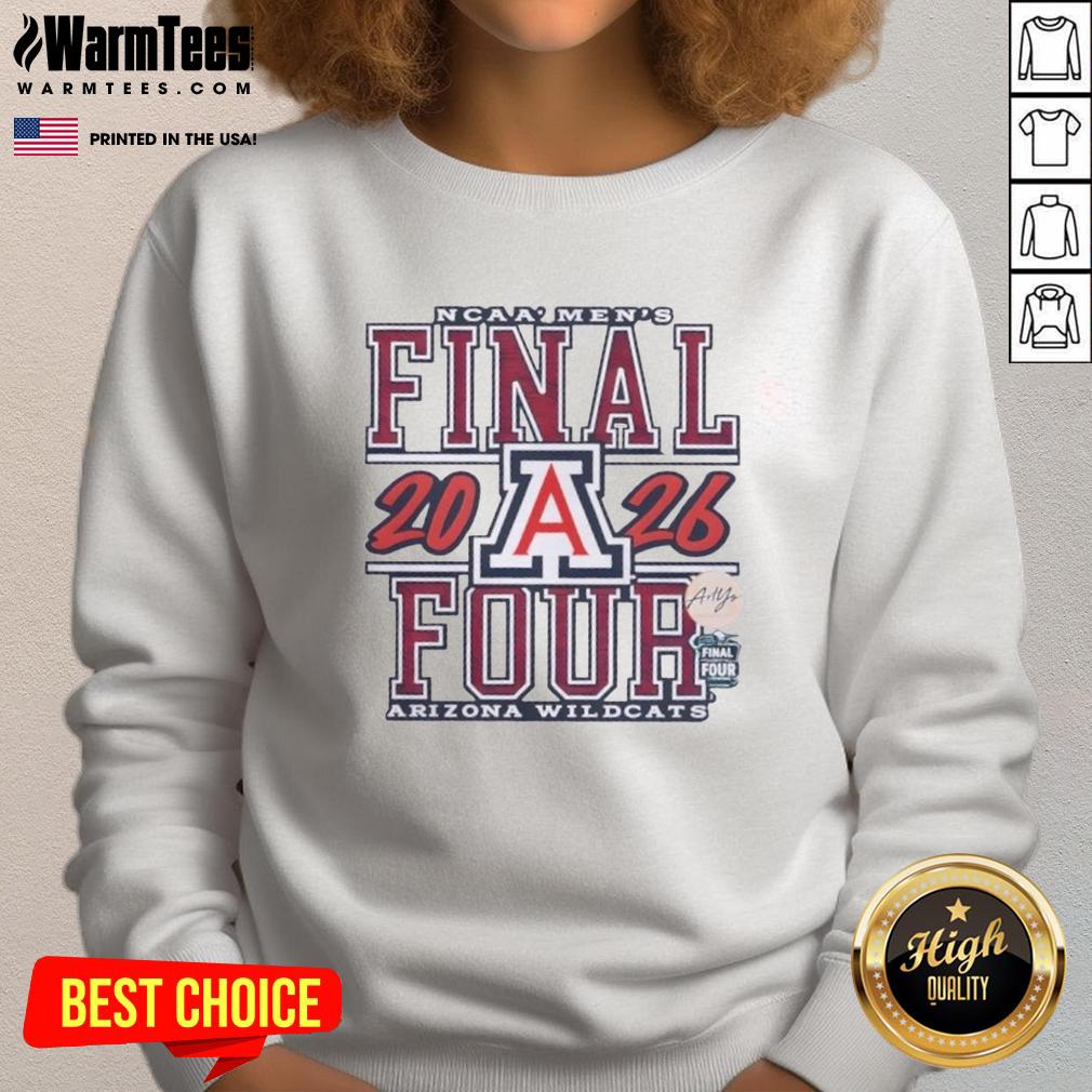 Good 2026 Ncaa Men's Final Four Arizona Wildcats Basketball Graphic T-Shirt - Image 5
