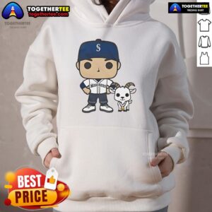 Alternative view of Official GOATed Ichiro And Junior The Goat Seattle Mariners T-Shirt