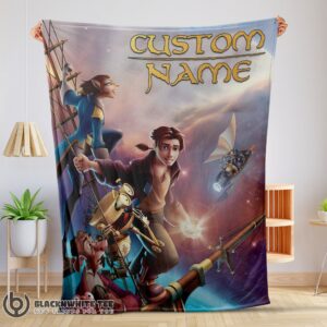 Awesome Perfect Treasure Planet Movie Poster Blanket Fleece Customized Blanket