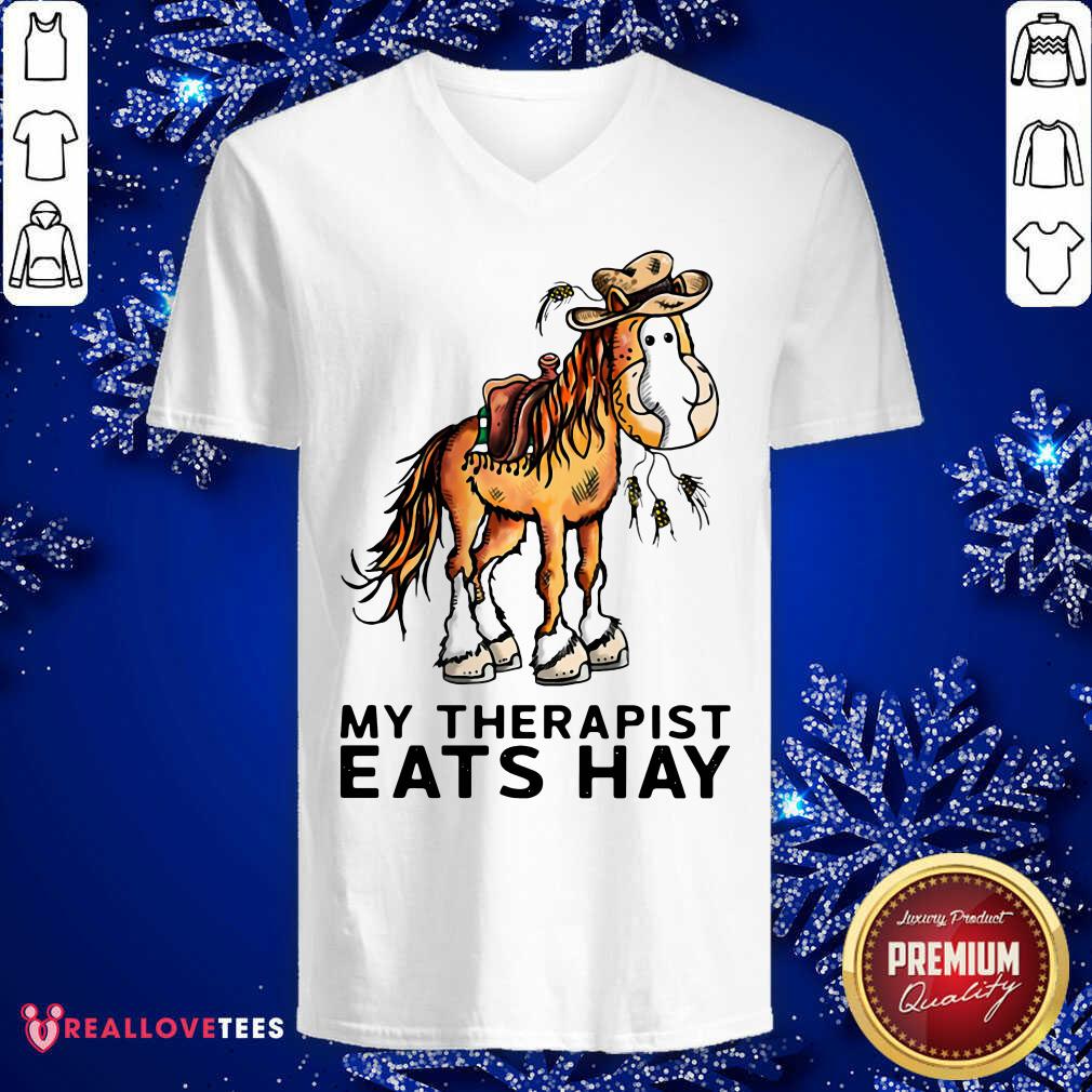 Official Horse My Therapist Eats Hay Shirt - Image 5