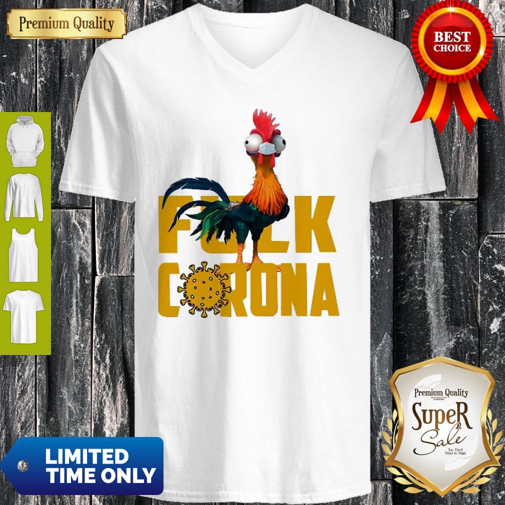 Awesome Chicken Hei Hei Fuck Coronavirus Shirt - Image 2