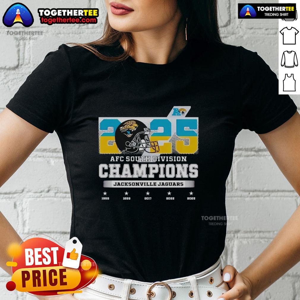 Nice 2025 AFC South Division Champions Jacksonville Jaguars T-Shirt - Image 3