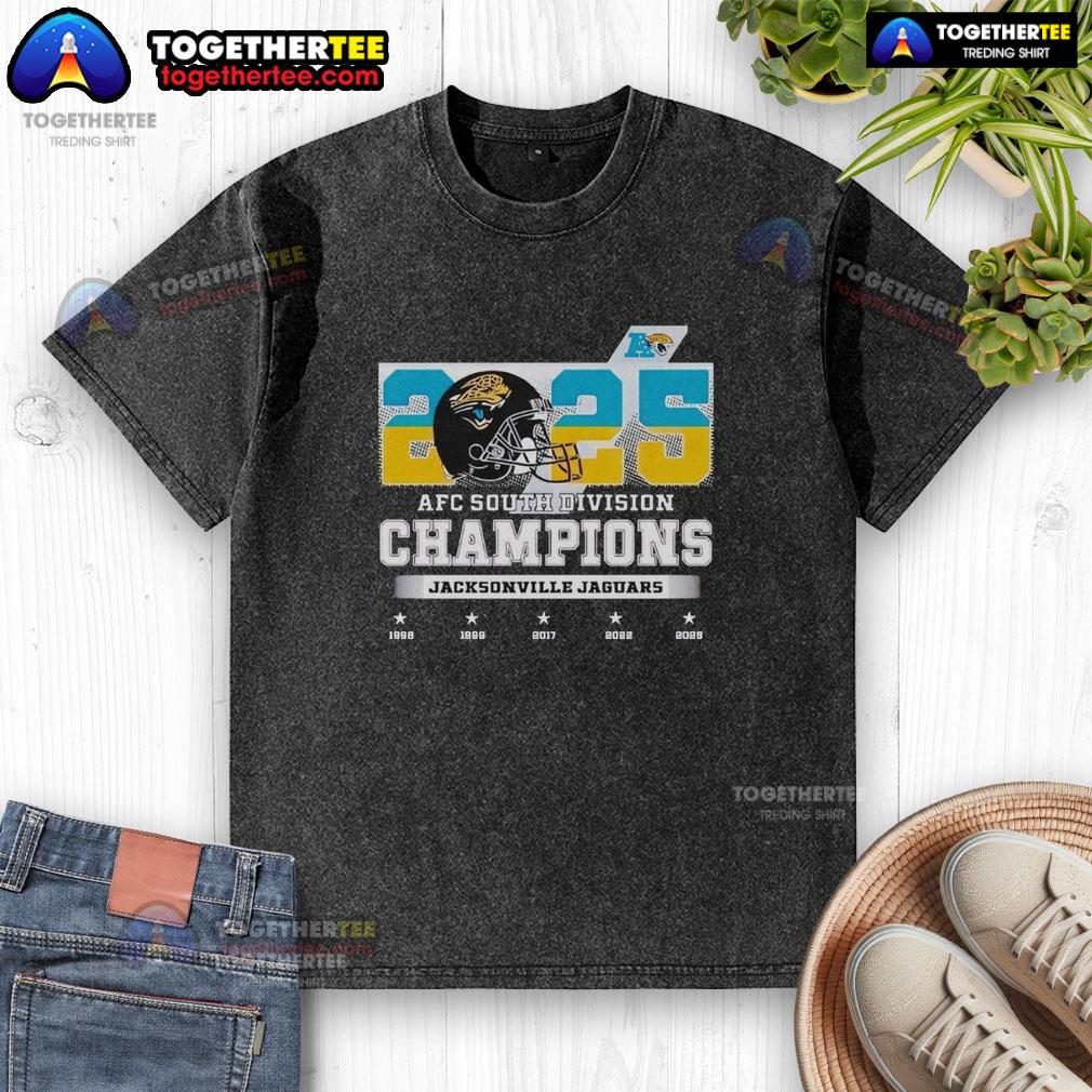 Nice 2025 AFC South Division Champions Jacksonville Jaguars T-Shirt - Image 6
