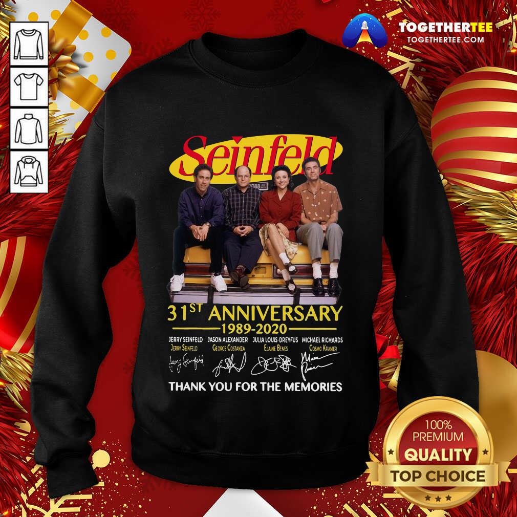 Hot Seinfeld 31st Anniversary Thank You For The Memories Signatures Shirt - Image 4