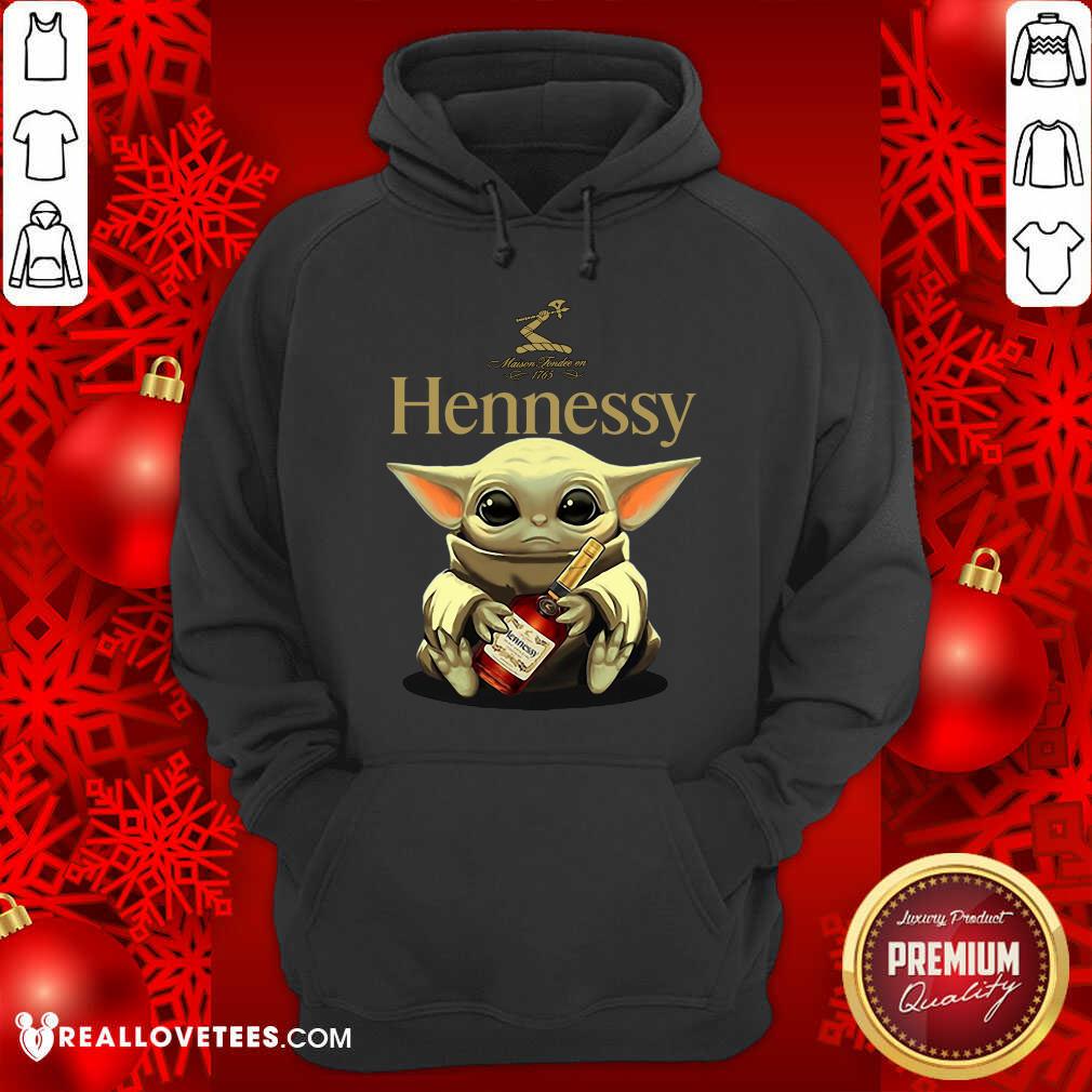 Baby Yoda Hug Hennessy Shirt - Image 2