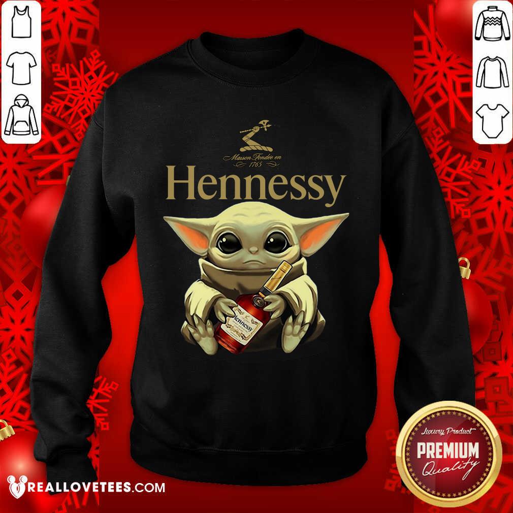 Baby Yoda Hug Hennessy Shirt - Image 5