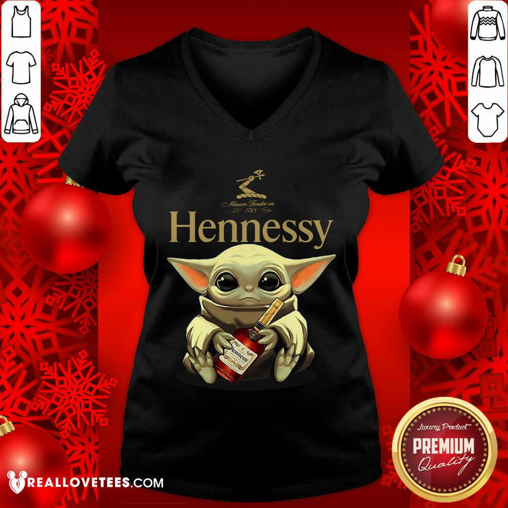 Baby Yoda Hug Hennessy Shirt - Image 3