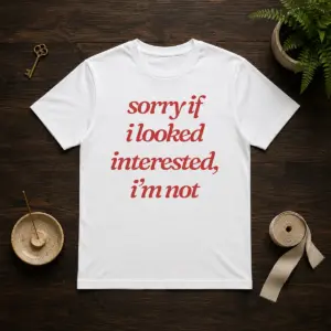 Premium Sorry If I Looked Interested I'M Not Shirt