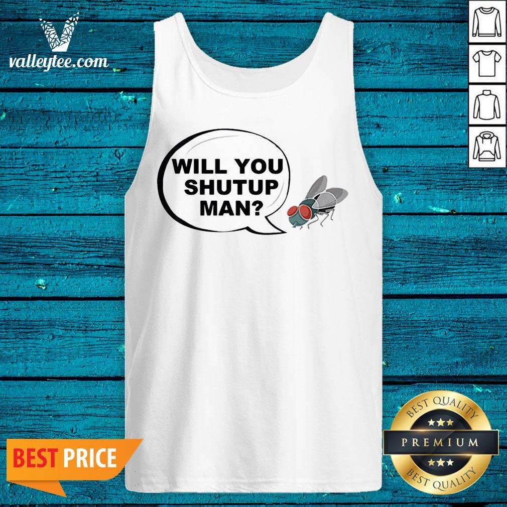 Will You Shut Up Man Joe Biden Fly on Mike Pence Shirt - Image 4