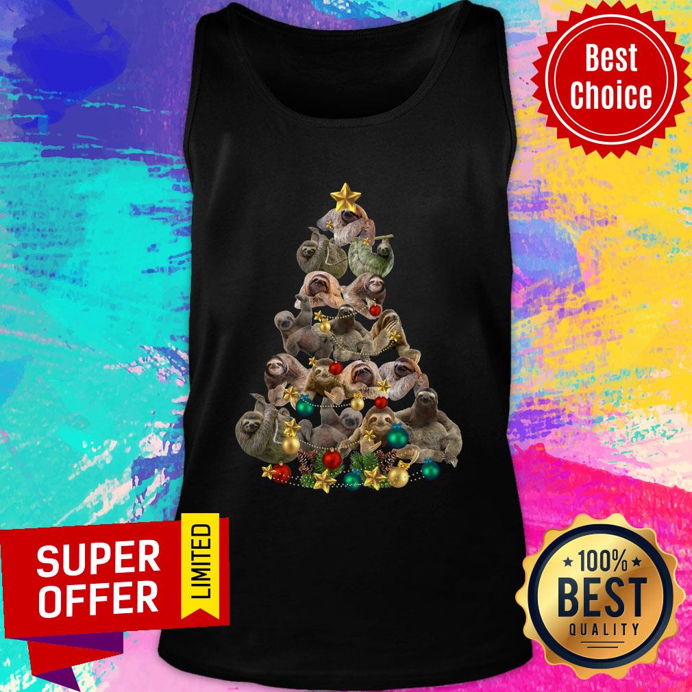 Sloth Star Christmas Tree Shirt - Image 4