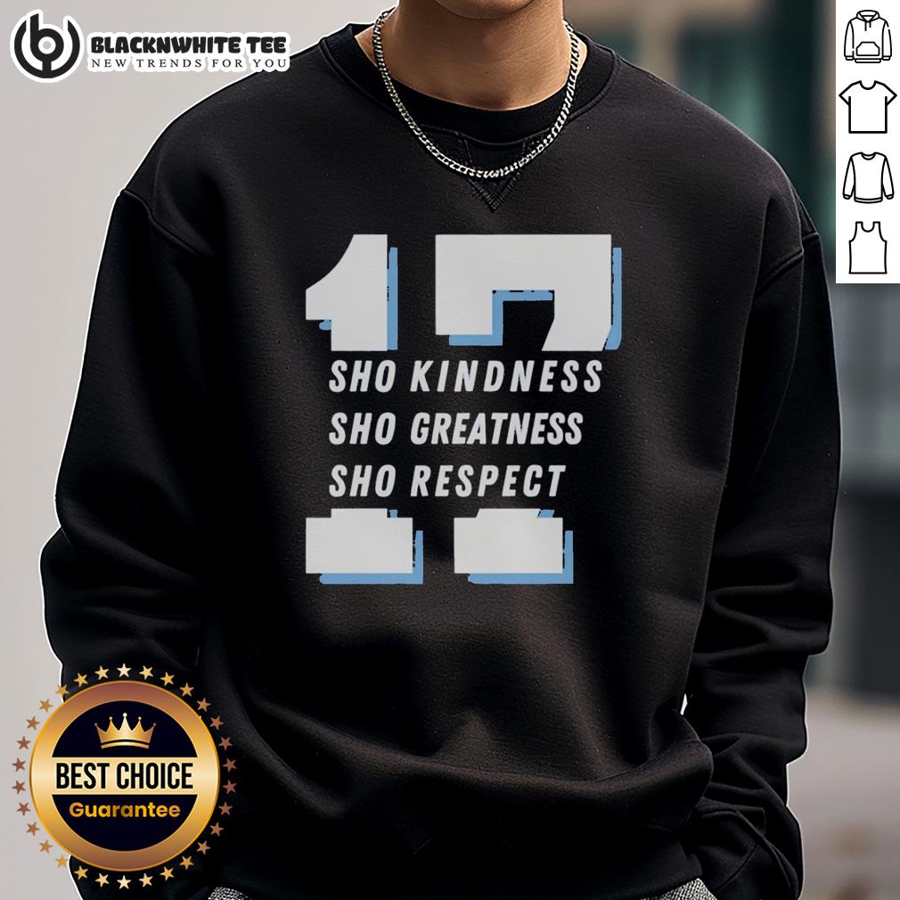 Good Shohei Ohtani 17 Sho Kindness Sho Greatness Sho Respect Los Angeles Dodgers T-Shirt - Image 5