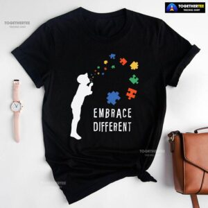 Embrace Different Kid Autism Awareness T-Shirt – Unisex Tee