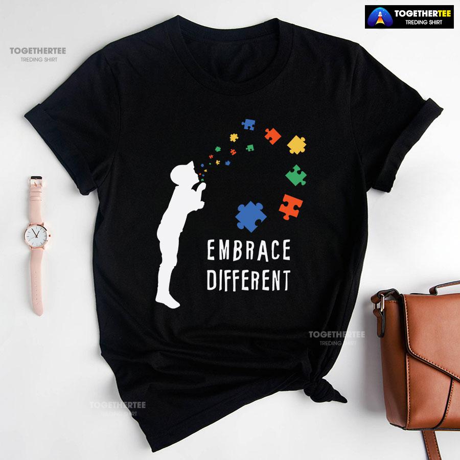 Embrace Different Kid Autism Awareness T-Shirt – Unisex Tee