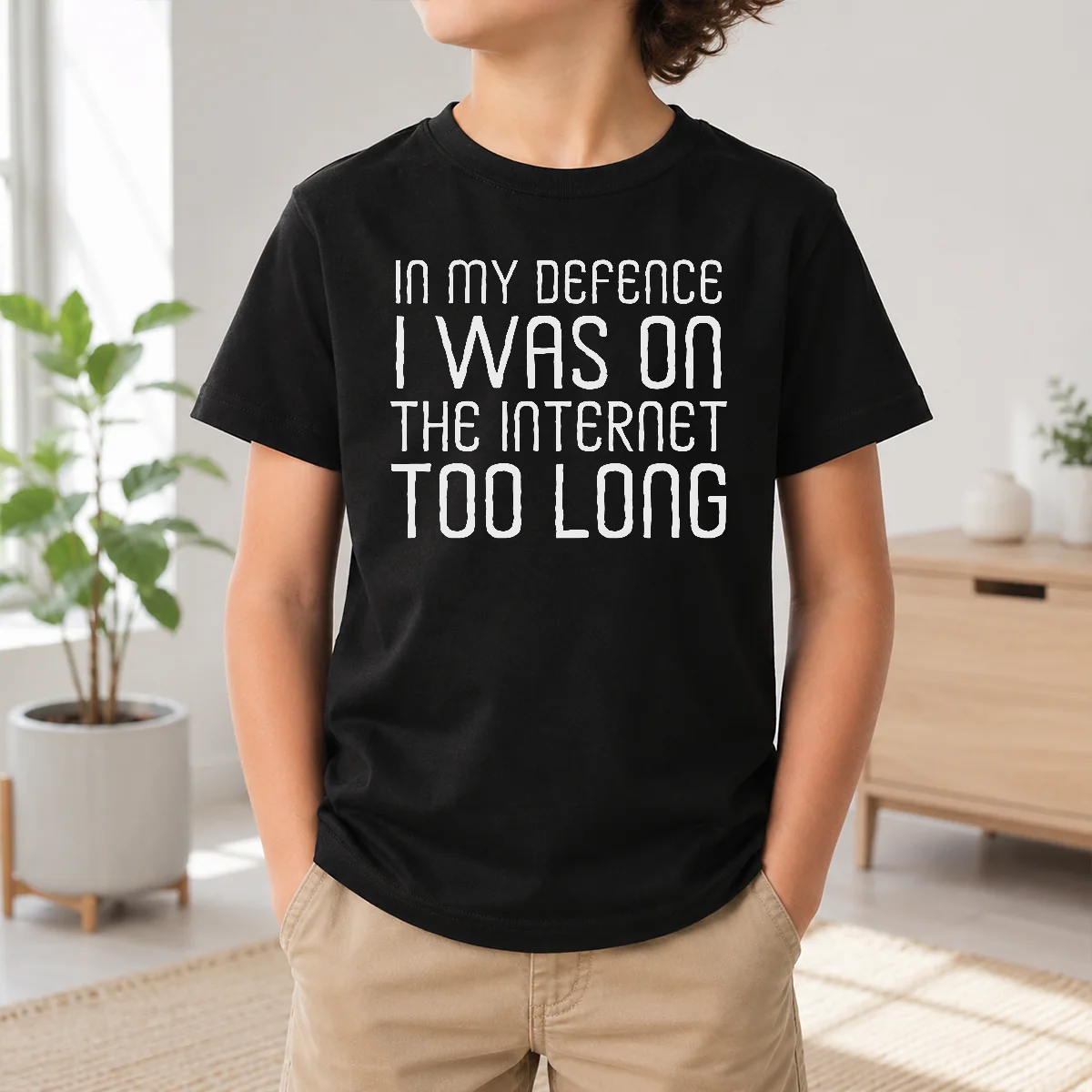 Official In My Defence I Was On The Internet Shirt - Image 9