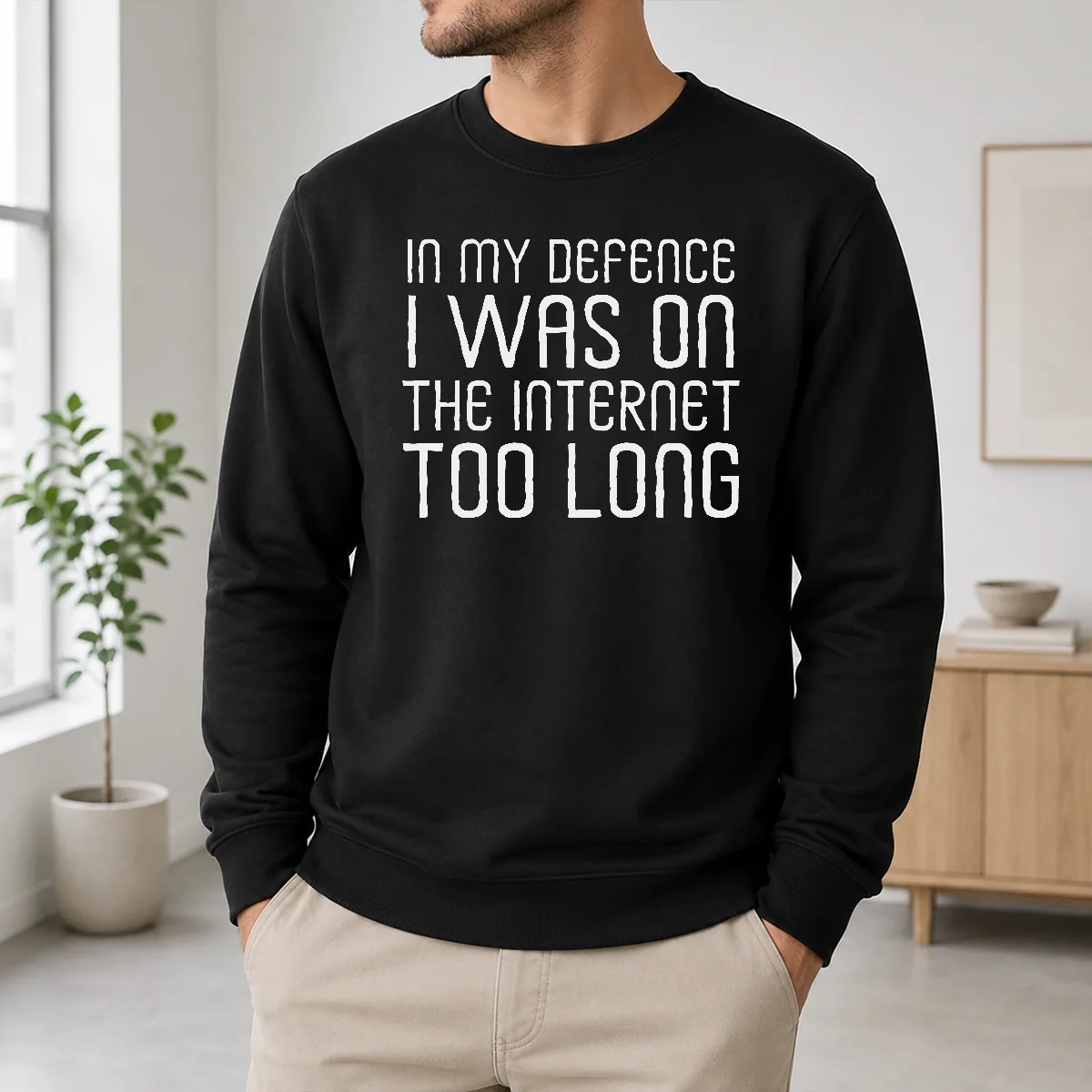 Official In My Defence I Was On The Internet Shirt - Image 6